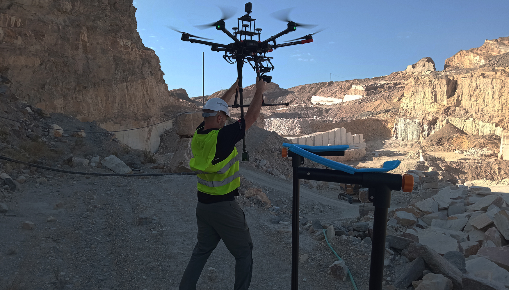 drone minería